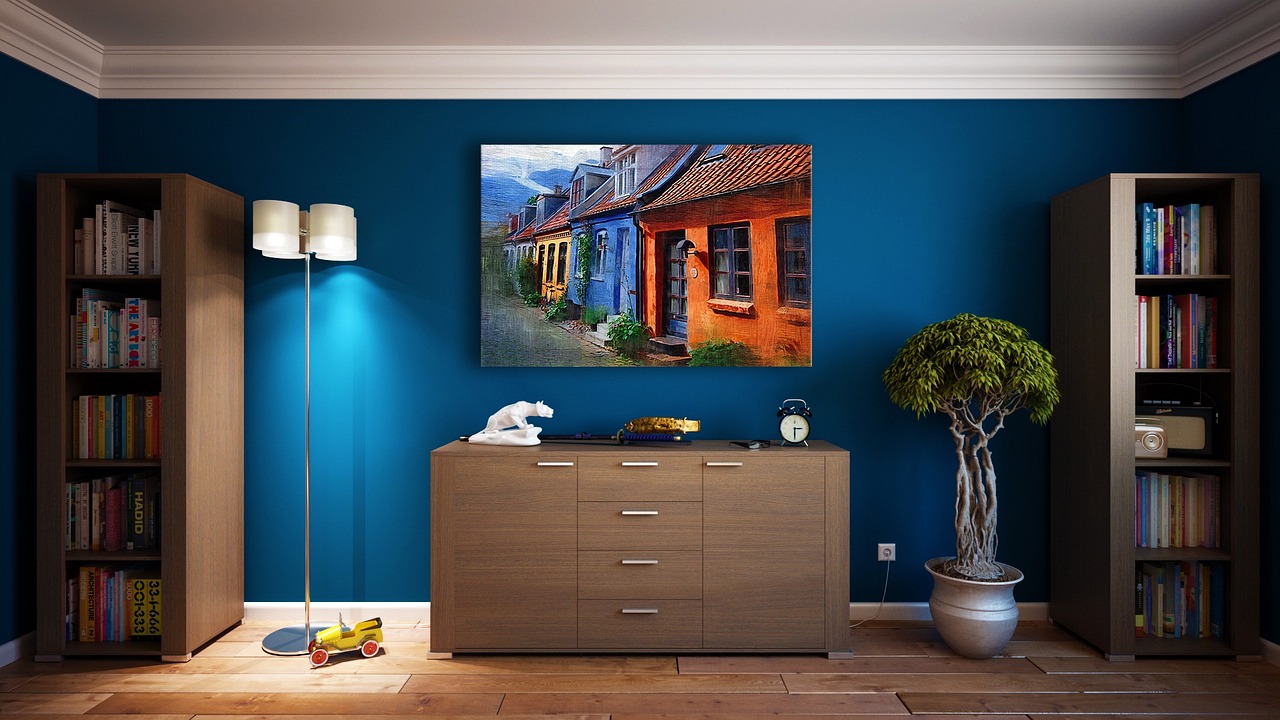 Binnenvijver bevordert biofiel micro-ecosysteem in huis.